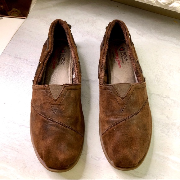 Bobs from Skechers leather slip on shoes - Picture 1 of 7